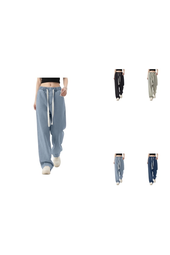 High Waist Stretch Denim Pants, Women's Ultra Lux Comfort Slim Fit Bootcut Jeans Casual with Flex Motion Fit