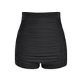 thumbnail image 1 of High Waist Swim Trunks for Women Ruched Tummy Control Swimming Bottoms Swim Briefs Bikini Bathing Suit Swimwear, 1 of 4