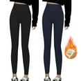 thumbnail image 1 of High Waist Thermal Leggings for Women Fleece Lined Winter Warmth Regular & Plus Sizes, 1 of 7