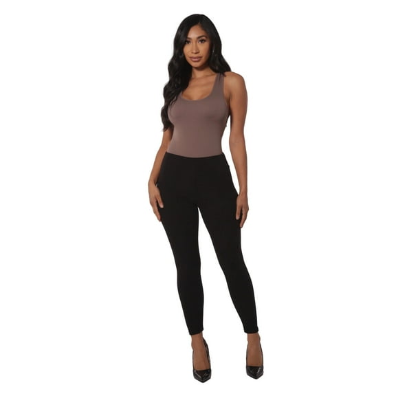 High Waist Thick Soft Brushed Lounge Yoga Legggings - Black