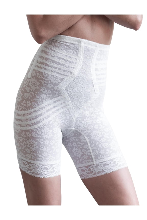 Style 6207 | No Roll High Waist Lace Thigh Slimmer with Extra Firm Support