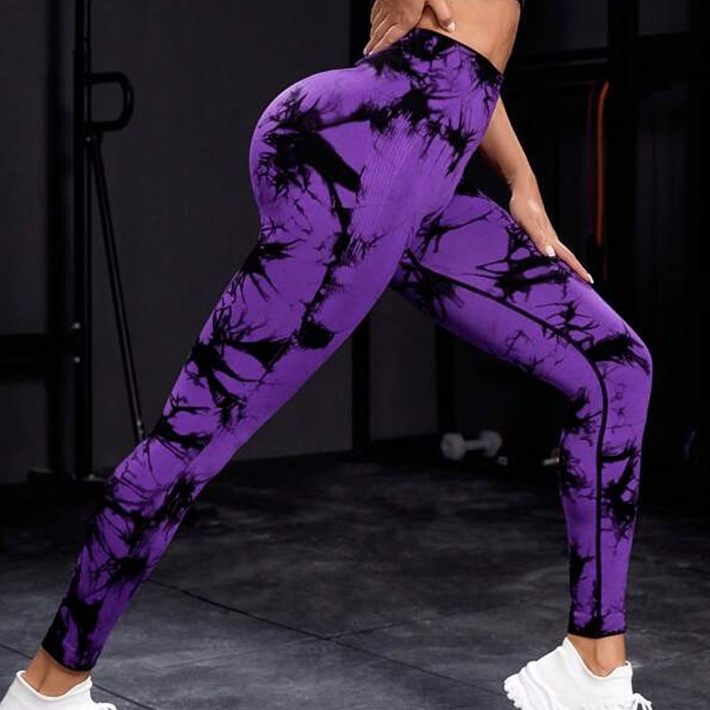 High Waist Tie-dye Yoga Pants, Tummy Control Workout Egypt Ubuy