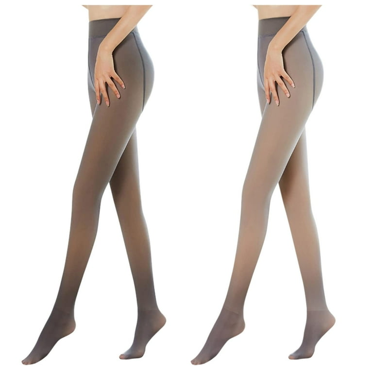 High Waist Tights Fishnet Stockings for Women Flesh 2PCS Skin Elastic Medium Plus Penetrating Ladies Velvet 200G With Feet Penetrating Thick Women s