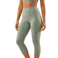 thumbnail image 1 of Women’s High Waist Tummy Control Capri Leggings, Moisture Wicking Activewear, 1 of 7