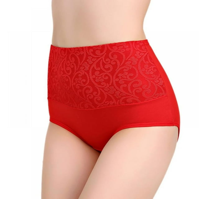 High Waist Tummy Control Panties for Women, Comfy Cotton Underwear
