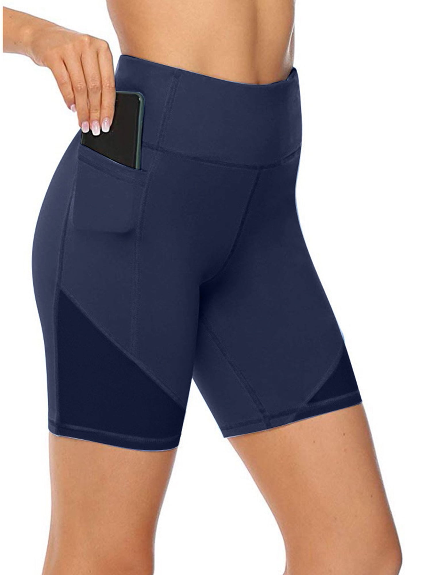Yoga shorts with pockets sale
