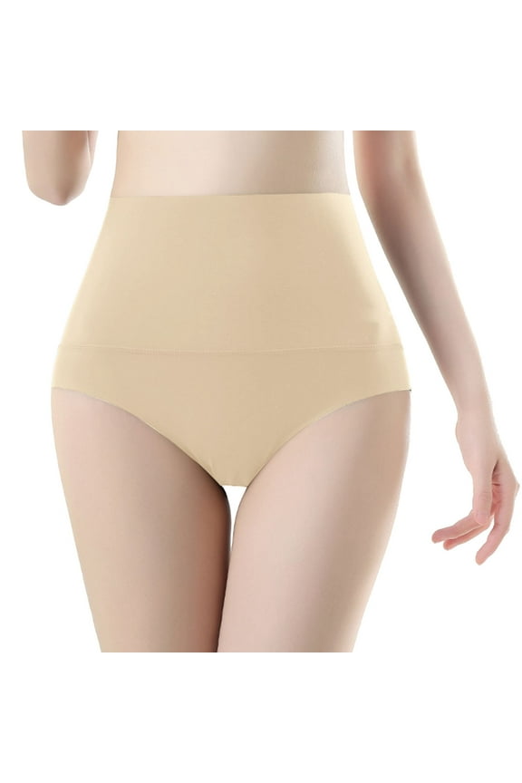 High Waist Waist Tights Seamless Waistband Underwear Body Shaping Lift Breathable Briefs Womens Underwear plus Size Lower Waist Trainer Comfy Underwear for Women under Wear Women Pack Vintage Thong