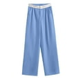 thumbnail image 1 of High Waist Wide Leg Pants for Women Solid Color Baggy Straight Leg Palazzo Lounge Pants Trousers for Casual Work, 1 of 6