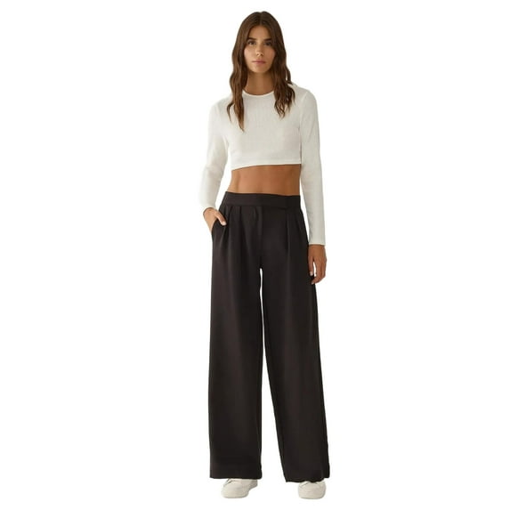 High Waist Wide Leg Pants