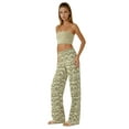 thumbnail image 1 of High Waist Wide Leg Patterned Pants, 1 of 5