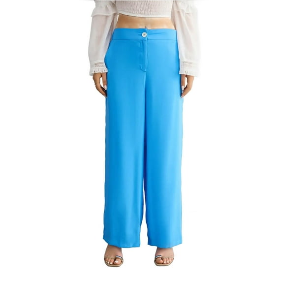 High-Waist Wide-Leg Trousers