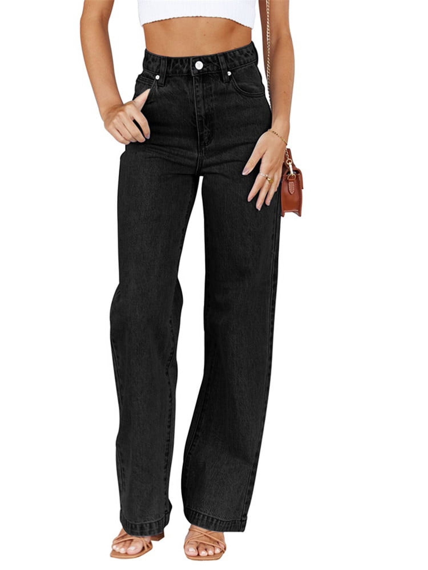 Women Blue High Waist Wide Leg Jeans