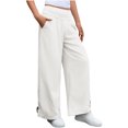 thumbnail image 1 of High  Waist Women Casual Wide Leg Pants Straight Drawstring Sport Trousers, 1 of 7