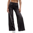 thumbnail image 1 of High Waist Women Stretchy Wide Leg Jeans Casual Pull on Denim Pants, 1 of 5