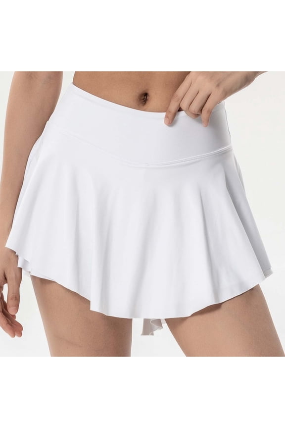 High Waist Women's Athletic Skorts For Sports Tennis Badminton Dance And Yoga See Through Design Midi Skirts for Women Cover up Skirt Womens Pleated Skirt Extra Long Bed Skirt Poodle Skirt for Girls