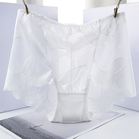 High Waist Women's Panties Comfortable Lace Seamless Briefs Plus Size Underwear for Everyday Wear Stylish and Breathable Design