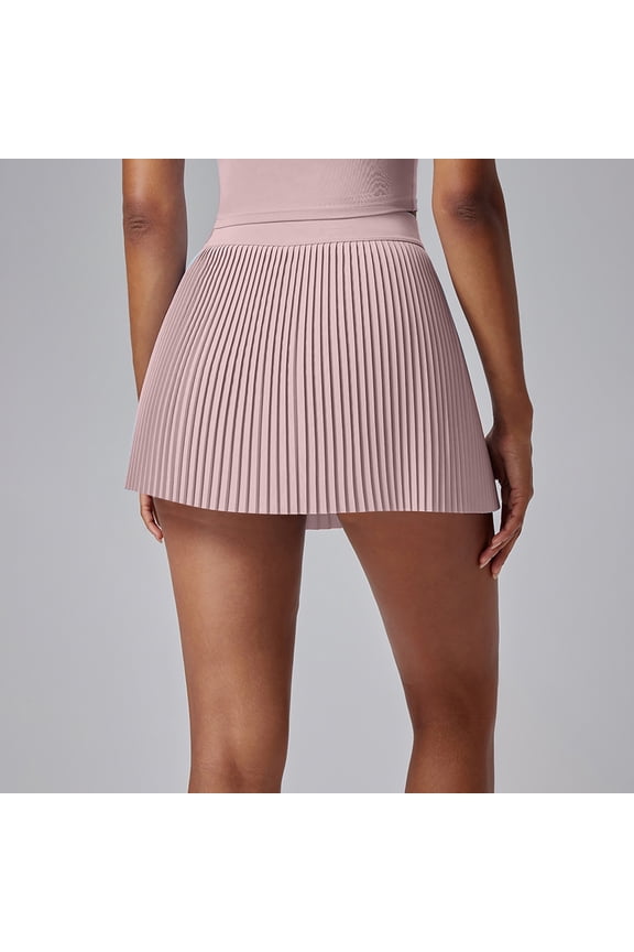 High Waist Women's Pleated Tennis Skirt with Pockets Lightweight Flowy Sports Skirt for Active Athletic Mini Skirt