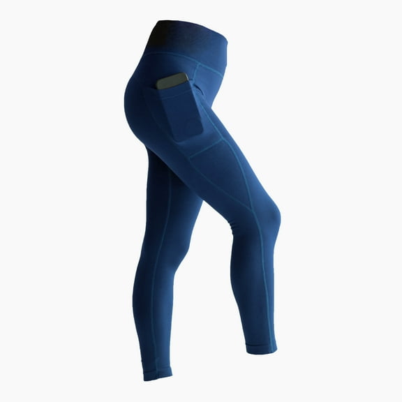 High Waist Workout Leggings for Tummy Support, Side Pockets, Breathable, Stretchy, Squat-Proof Leggings for Women