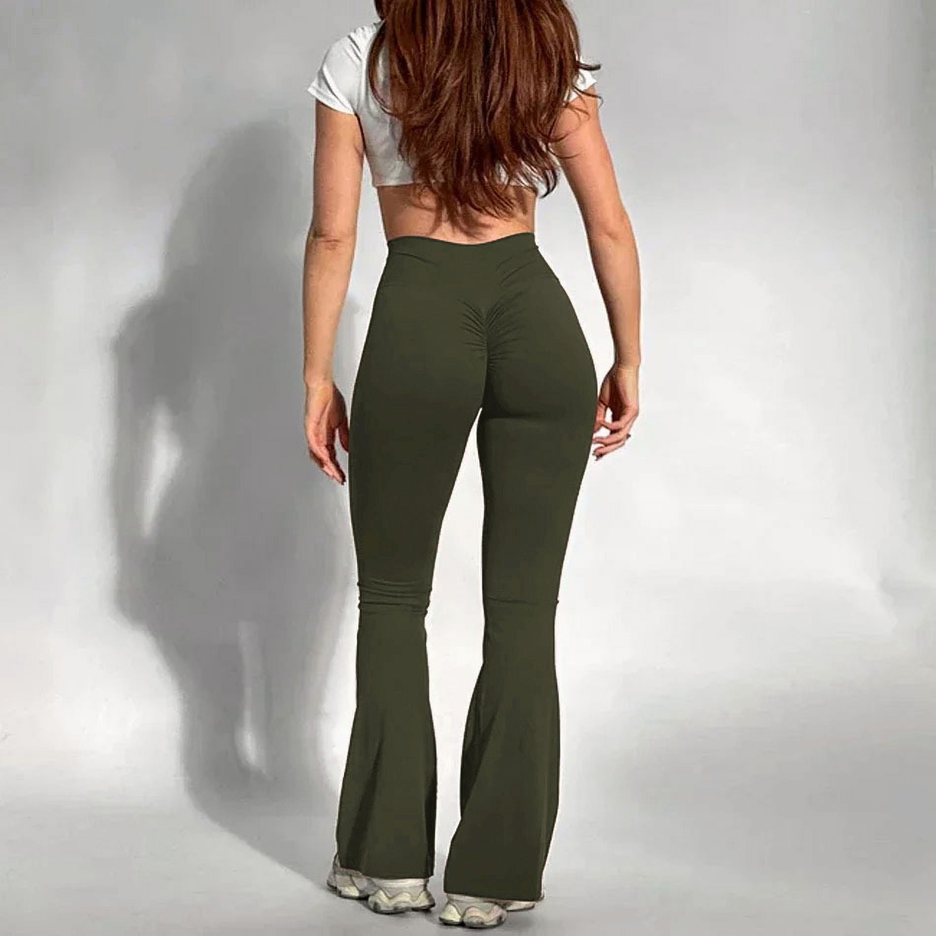 Women's High Rise Workout Shorts – Scrunch Butt Lift Yoga Booty Shorts (Green)