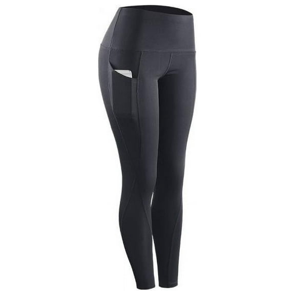 High Waist Yoga Leggings with Pocket,Tummy Control Workout Running 4 Way Stretch Sportswear Pants