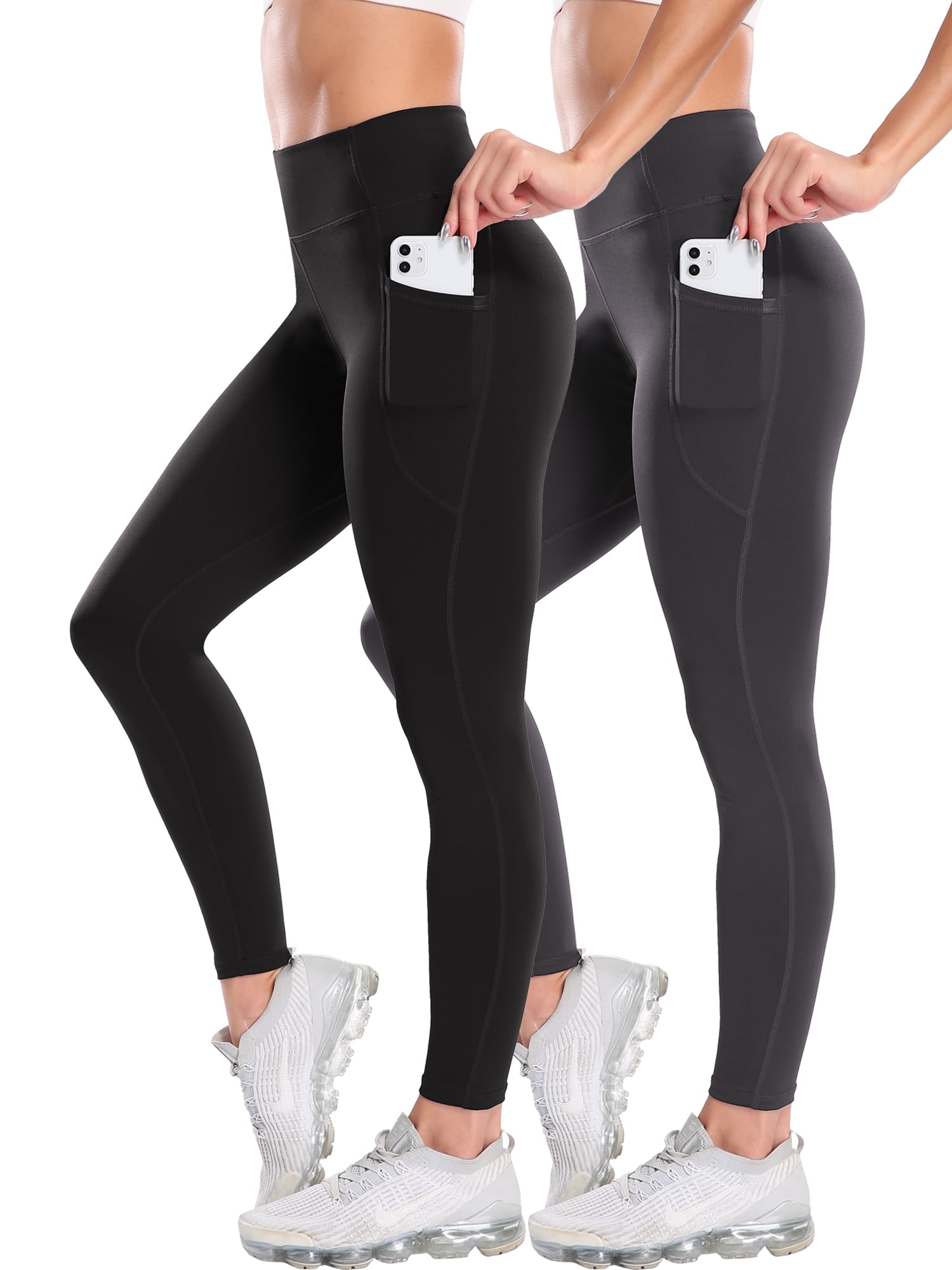 High Waist Yoga Pants with Pockets Tummy Control Workout Legging 4
