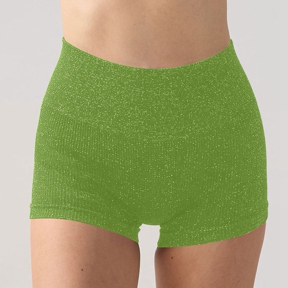 High Waist Yoga Shorts High Waist Yoga Shorts cotton yoga pants foldover yoga pants For Lifting Workout Fitness Running Compression Athletic Shorts Neon Shorts Bike Short (Green,L)