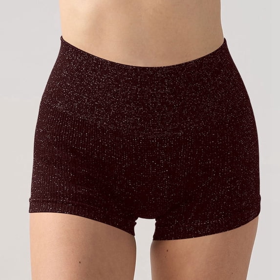 High Waist Yoga Shorts High Waist Yoga Shorts cotton yoga pants foldover yoga pants For Lifting Workout Fitness Running Compression Athletic Shorts Neon Shorts Bike Short (Wine,L)