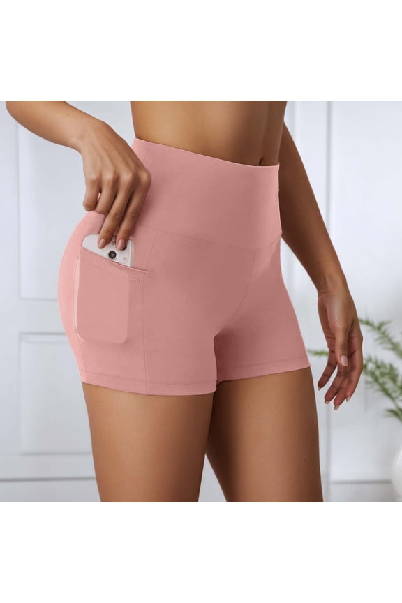 High Waist Yoga Shorts For Women Mesh Workout Breathable Activewear - Laborate Fitness Shorts For Gym Running Yoga And Everyday Sports# end start# s# Yoga Shorts Platform Competitor, M, Pink