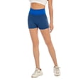 thumbnail image 1 of High Waist Yoga Shorts for Women Tummy Control Running Home Workout Shorts, Blue, S, 1 of 7