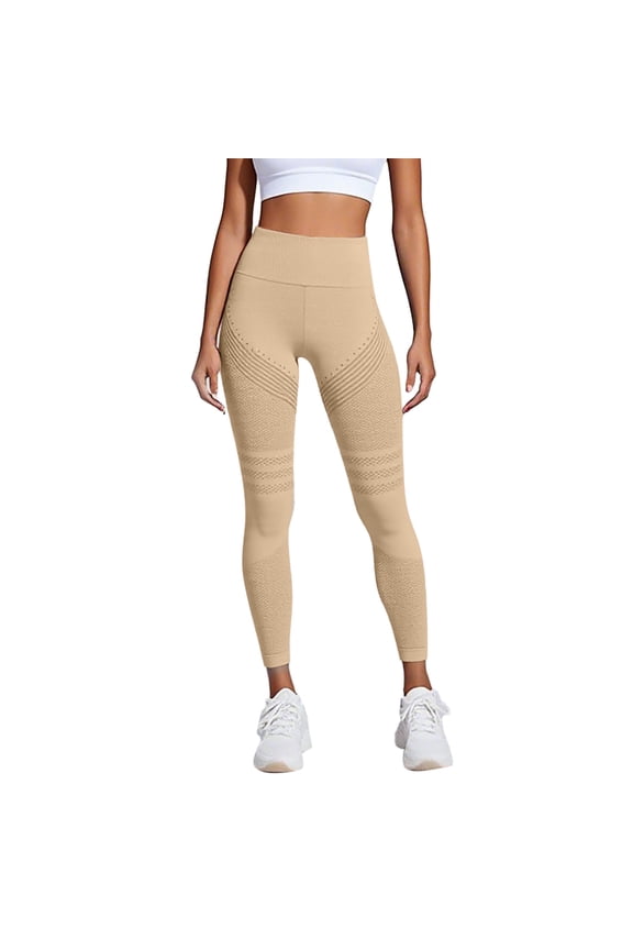 High Waist Yoga Sports Color Lifting Women's Fitness Running Pants for Enhanced Performance