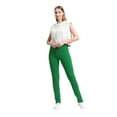 thumbnail image 1 of High Waist Zippered Slit Sweatpant Trousers, 1 of 4