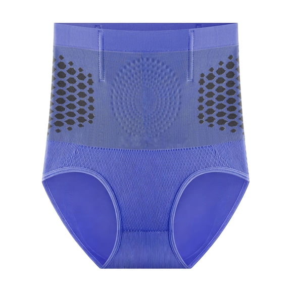 High-Waisted Abdomen Hip-Lifting Pants, Strong Shaping Tummy Control Underwear, Butt Lifting and Waist Shaping Shapewear（Blue-L）
