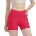 thumbnail image 1 of High Waisted Biker Leggings for Women Shorts Seamless Stretchy Quick Dry Gym Yoga Workout Athletic Shorts (XL, Red), 1 of 6