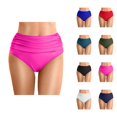 thumbnail image 1 of High Waisted Bikini Bottoms for Women Ruched Tummy Control Swim Bottom Bathing Suit Bottoms, 1 of 6