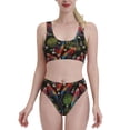 thumbnail image 1 of High Waisted Bikini Sets For Women, Artistic Cute Parrot Plant Flower Swimsuits Tummy Control, Two Pieces Bathing Suit, 1 of 8