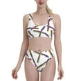 thumbnail image 1 of High Waisted Bikini Sets For Women, Asparagus Comical Print Swimsuits Tummy Control, Two Pieces Bathing Suit, 1 of 8