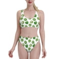 thumbnail image 1 of High Waisted Bikini Sets For Women, Bell Pepper Funny Print Swimsuits Tummy Control, Two Pieces Bathing Suit, 1 of 8