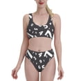 thumbnail image 1 of High Waisted Bikini Sets For Women, Black Math Number Swimsuits Tummy Control, Two Pieces Bathing Suit, 1 of 8