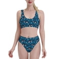 thumbnail image 1 of High Waisted Bikini Sets For Women, Cartoon Cute Whale Bubble Swimsuits Tummy Control, Two Pieces Bathing Suit, 1 of 8