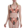 thumbnail image 1 of High Waisted Bikini Sets For Women, Classic Cartoon Snake Flower Swimsuits Tummy Control, Two Pieces Bathing Suit, 1 of 8