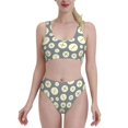 thumbnail image 1 of High Waisted Bikini Sets For Women, Comical Math Symbol Print Swimsuits Tummy Control, Two Pieces Bathing Suit, 1 of 1