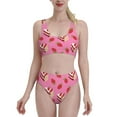 thumbnail image 1 of High Waisted Bikini Sets For Women, Cute Cake Strawberry Swimsuits Tummy Control, Two Pieces Bathing Suit, 1 of 8
