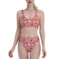 thumbnail image 1 of High Waisted Bikini Sets For Women, Cute Cartoon Cat Fishbone Swimsuits Tummy Control, Two Pieces Bathing Suit, 1 of 8