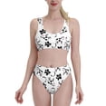 thumbnail image 1 of High Waisted Bikini Sets For Women, Cute Cow And Milk Stains Swimsuits Tummy Control, Two Pieces Bathing Suit, 1 of 8
