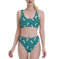 thumbnail image 1 of High Waisted Bikini Sets For Women, Cute Dinosaur Star Swimsuits Tummy Control, Two Pieces Bathing Suit, 1 of 8