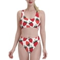 thumbnail image 1 of High Waisted Bikini Sets For Women, Cute Strawberries Print Swimsuits Tummy Control, Two Pieces Bathing Suit, 1 of 8
