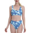 thumbnail image 1 of High Waisted Bikini Sets For Women, Dreamlike Jellyfish Swimsuits Tummy Control, Two Pieces Bathing Suit, 1 of 8