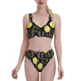 thumbnail image 1 of High Waisted Bikini Sets For Women, Lavender Flowers Lemon Swimsuits Tummy Control, Two Pieces Bathing Suit, 1 of 8