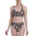thumbnail image 1 of High Waisted Bikini Sets For Women, Leafy Dragonfly Butterfly Swimsuits Tummy Control, Two Pieces Bathing Suit, 1 of 8