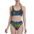 thumbnail image 1 of High Waisted Bikini Sets For Women, Magical Mushrooms And Flowers Swimsuits Tummy Control, Two Pieces Bathing Suit, 1 of 8